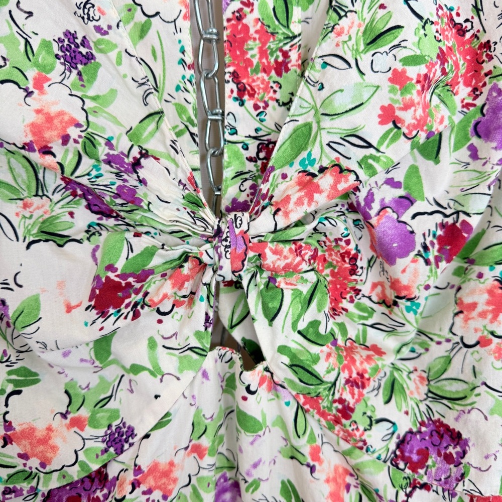 Zara maxi floral dress size L - Picture 6 of 10